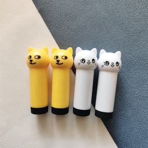 <span class=keywords><strong>P</strong></span>-LAN Lager 100 Stück Gelb weiß rund leer Lippenbalsam Behälter individualisierte Eigenmarke leeres Lippenbalsam Röhren - Product Image 3