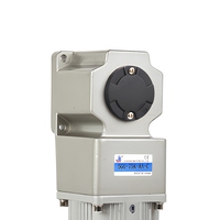 Moteur réducteur à induction AC triphasé 220V 380V 1,5KW à couple élevé, à arbre creux et plein, à angle droit