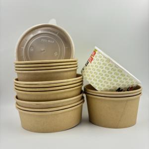 ชามกระดาษหนาพิเศษสำหรับใส่อาหาร ขนาดใหญ่ 1100 มล. 1300 มล. 1450 มล. พร้อมฝาปิด สีและขนาดตามสั่ง - Product Image 3