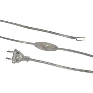 Cable de 1,5 m con interruptor transparente - ideal para controlar la energía de dispositivos eléctricos. - Product Image 1