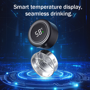 Botellas de <span class=keywords><strong>Agua</strong></span> Inteligentes con Aislamiento de Metal y Temperatura LED, Termos Inteligentes de Acero Inoxidable de 500 ml - Product Image 4