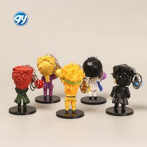 Juego <span class=keywords><strong>de</strong></span> 5 llaveros <span class=keywords><strong>de</strong></span> viento dorado JoJo, estilo Jotaro Kujo Giorno <span class=keywords><strong>Bruno</strong></span> Bucciarati, abalorio para bolso - Product Image 4