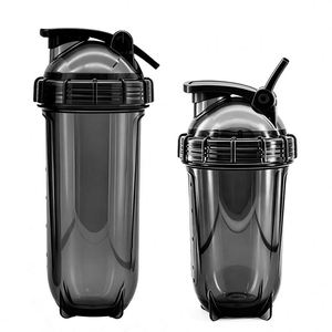 New Style 500ml 700ml Clear Custom Logo Fitness Bpa Free Plastic Gym Protein <b>Shaker</b> <b>Bottle</b> - Product Image 1