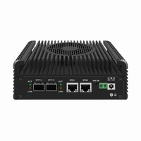 Zynshield Barebones Mini PC avec Intel N355 Dual 2.5GbE Dual SFP + 32GB DDR5 Max Dual M.2 NVMe DP TF Win/Linux Compatible
