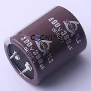 ตัวเก็บประจุอิเล็กโทรไลต์อะลูมิเนียมแบบ Snap-in รุ่น TLS400V390M30*35 ชนิด Through hole (THT) ขนาด D30xL35 มม. 390uF 20% 400V 10 มม. - Product Image 1