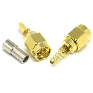 IP67 Factory Wholesale Solder Window Model SMA Male Cable Connector For RG174 Adapter