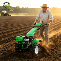 Cultivador Manual Diésel OEM de 7HP con Cuchillas Rotatorias para Campos de Arroz y Preparación del Suelo Agrícola