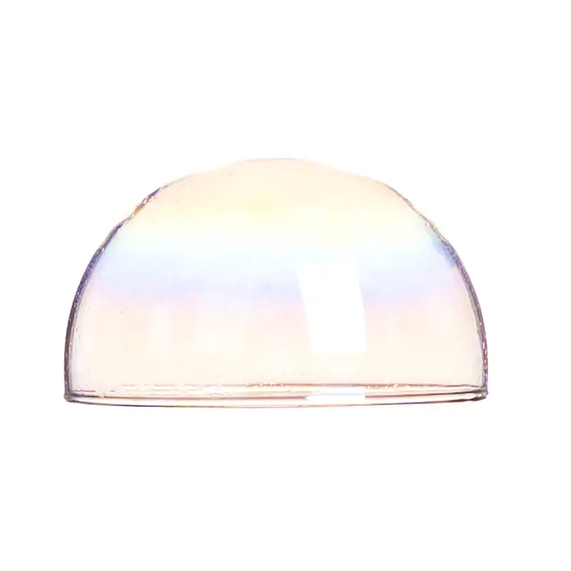 Individueller handgefertigter halbkreisförmiger buntem halbtransparenten Glaslampenschutz