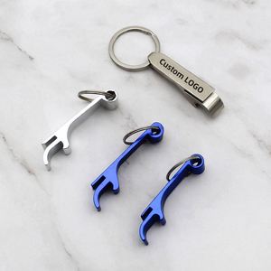 Porte-clés décapsuleur en laiton allié personnalisé, motif dessin animé, avec logo de marque imprimé UV, vente en gros, cadeau promotionnel portable - Product Image 1