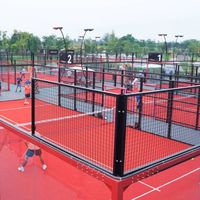 Pista de Pádel en Venta, Precio de Fábrica, Fabricante de Pistas de Pádel con Certificación CE, Pista de Pádel Estándar China de 10x20m, Equipamiento para Pista de Pádel