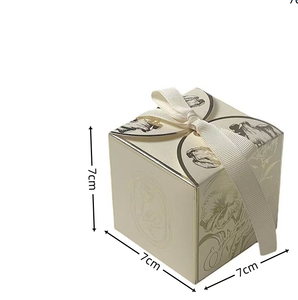 Nueva Caja de Dulces con Diseño de Flor Dorada y Listón, Recuerdos para Bodas y Fiestas, Caja de Regalo de Papel para Chocolates y Dulces - Product Image 6