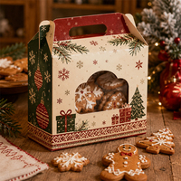 Boîtes en carton personnalisées pour cadeaux de Noël, imprimées, pliables, pour la vente au détail, les aliments et la vente en gros