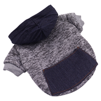 Otoño Invierno Sudadera de dos patas para mascotas Poliéster multicolor con bolsillos para perros Gatos para mantener el calor Uso de la temporada de primavera