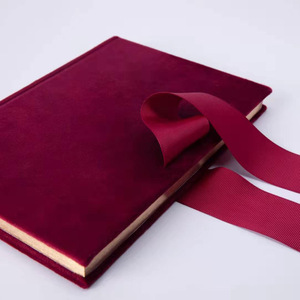 Cuaderno de Terciopelo Azul y Rojo, Diario, Libro de Bocetos, Hermoso Diario para Mujer, Agenda con Lazo - Product Image 4