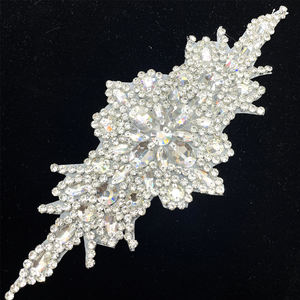 Parche de baile de diamantes de imitación con apliques de <span class=keywords><strong>cuentas</strong></span> de diamantes de fijación caliente colorido personalizado PE001 para ropa - Product Image 3