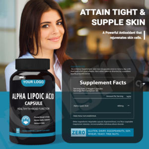 300Mg Capsules d'acide alpha-lipoïque Supplément de poudre Produits de beauté pour adultes - Product Image 4