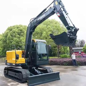 Excavadora sobre orugas Hyundai HX80G usada de 8 toneladas, marca coreana, maquinaria de movimiento de tierras confiable de alto rendimiento, buenas condiciones - Product Image 4