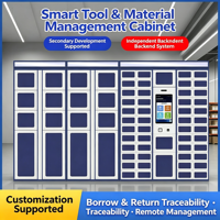 Armoire de gestion d'outils intelligente RFID, armoire à reconnaissance faciale et d'empreintes digitales pour la demande et l'émission de matériel et consommables en usine