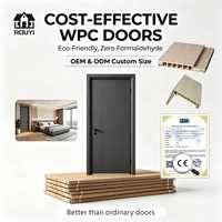 Оптовая продажа от производителя: Современные минималистичные двери WPC для гостиниц, экологичные двери для ванных комнат