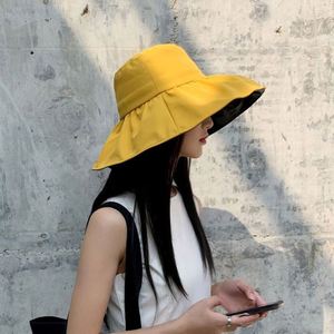 Sombrero de Sol Plegable Informal Popular para Verano, Gorra de Playa con Ala Ancha y Vinilo Interior, Visera para Mujer, Sombrero para Cola de Caballo, Regalo Promocional - Product Image 4