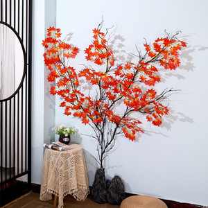 Branche décorative artificielle en mousse PVC à 7 branches de 1,6 m pour affichage mural intérieur - Product Image 2