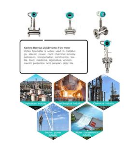 Hoge temperatuur stoom ter plaatse display vloeibare kristallen vortex flowmeters nauwkeurigheid 1.0 4-20mA uitgang chloorgas flowmeters - Product Image 6