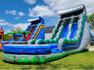 מגלשת מים מתנפחת גדולה מ-PVC למכירה, מגלשה מתנפחת לחצר - Product Image 2