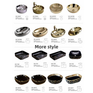 <span class=keywords><strong>Lavabo</strong></span> Moderno in Ceramica Ecologico, Elegante Lavandino da Appoggio con Installazione a Foro Singolo, Accessorio di Scarico a Leva per <span class=keywords><strong>Bagno</strong></span> - Product Image 6