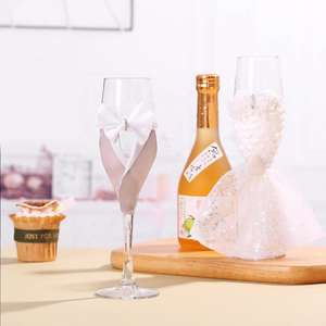 Flûtes à <span class=keywords><strong>champagne</strong></span> gravées en forme de cœur d'amour, verres à <span class=keywords><strong>champagne</strong></span> en cristal pour la mariée et le marié, ensemble cadeau pour <span class=keywords><strong>anniversaire</strong></span>, fiançailles, mariage - Product Image 3