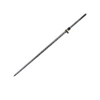 Poteau télescopique GNSS RTK Rover en fibre de carbone à 2 sections de 2m avec verrouillage pour l'arpentage