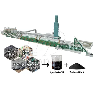 With installation service 1-30TPD rubber tyre pyrolysis machine convert plastic to oil recycling pyrolysis plant