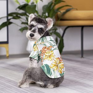 Pemasok baru 2023 kemeja hewan peliharaan musim panas kostum Hawaii pakaian anak anjing keren hewan peliharaan untuk anjing kecil sedang besar - Product Image 6
