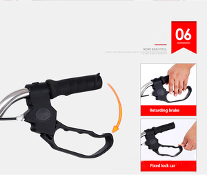 4 ruote leggero deambulatore pieghevole sedia a rotelle per anziani carrello della spesa per anziani corrimano materiale in alluminio - Product Image 6