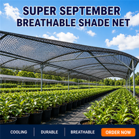 Bâche d'ombrage agricole tricotée en HDPE vierge, résistante aux UV et robuste, pour plantations de café, cacao et thé