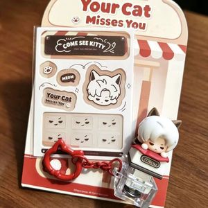 Official Love and <span class=keywords><strong>Deepspace</strong></span> Your Cat Misses You Rafayel Sylus Caleb Zayne Xavier Game Cosplay Keycap Card Rod Toiletry Bag - Product Image 4