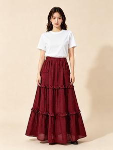 <span class=keywords><strong>Jupe</strong></span> <span class=keywords><strong>longue</strong></span> en soie sur mesure pour femme, collection été 2026 – Élégante, taille haute, pour cocktail, soirée ou invitée de <span class=keywords><strong>mariage</strong></span>, coupe évasée trapèze mi-mollet - Product Image 2