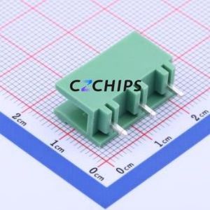 KF2EDGV-7.5-3P Plug-in Terminal Block Through hole,P=7.5mm Connector Board-to-Board / Socket - Open 1x3P 7.5mm Green - Product Image 2