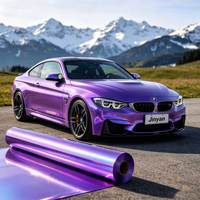 Film de protection de carrosserie automobile hydrophobe anti-âge, anti-pollution, auto-réparateur, anti-UV, en TPU violet enchanteur de 7,5 mil avec garantie de 5 ans