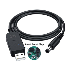 USB DC 5.5*2.1mm 5.5*2.5mm Jack bước tăng dây 5V 12V DC mở rộng chuyển đổi điện cho Wifi Router modem USB DC Cáp <span class=keywords><strong>PCB</strong></span> pcba - Product Image 1