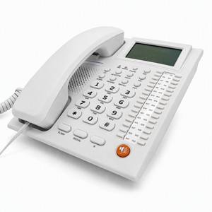 Téléphone filaire pour chambre d'hôtel avec 32 touches de numérotation rapide, identification de l'appelant et haut-parleur, personnalisable pour hôtels 5 étoiles (OEM) - Product Image 1