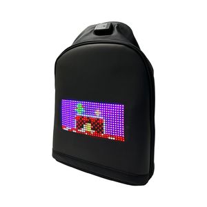 Sac banane LED dynamique et coloré, sac à dos lumineux DIY pour ville, affichage <span class=keywords><strong>GIF</strong></span> animé mobile, sac LED publicitaire, sac à dos LED design - Product Image 3