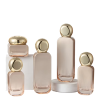 Set Botol Krim Kosmetik Kaca 30ml 50ml 100ml 120ml 30g 50g dengan Tutup Sekrup Berlapis Pernis
