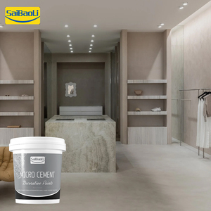 Saibaoli Professional Morandi <strong>Colour</strong> Ready-Mixed Microcement Resin Liquid Coating Microcement Plant Building - Product Image 1