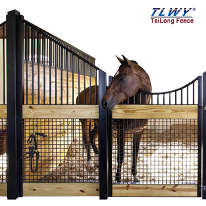 Bangku pintu baja dan bambu stabil Amerika kualitas tinggi untuk gudang kuda - Product Image 5