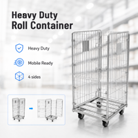 Chariot à roulettes détachable TER robuste de 500 kg à cadre rigide galvanisé pour opérations logistiques en entrepôt industriel