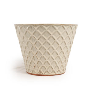 Pot de fleurs en céramique inspiré, avec trou de drainage respirant, pour balcon et patio - Product Image 1