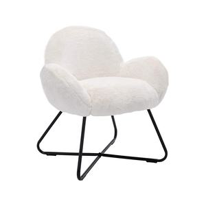 CARLFORD chaise d'appoint moelleuse en fausse <span class=keywords><strong>fourrure</strong></span> <span class=keywords><strong>fauteuil</strong></span> tufté rose pour salon chambre appartement hôtel école en plein air - Product Image 4