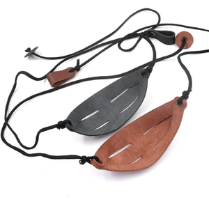 <span class=keywords><strong>Lance</strong></span>-<span class=keywords><strong>pierre</strong></span> de chasse en cuir pour extérieur, type élingue, pour survie, camping, divertissement, outil de lancer de pierres manuel - Product Image 4