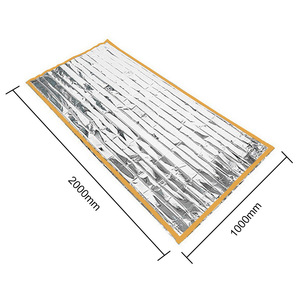 Nhà Máy Nhà Cung Cấp Biểu Tượng Tùy Chỉnh Viện Trợ Đầu Tiên Cứu Hộ Ngoài Trời Survival Khẩn Cấp Nhiệt Lá Chăn Khẩn Cấp Túi Ngủ - Product Image 2