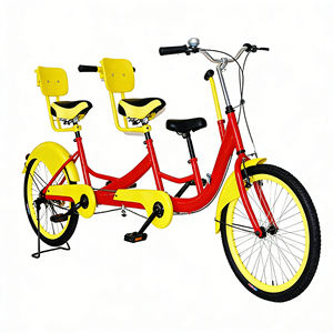 Bicicletta Familiare Premium Personalizzabile a Tre Posti, <span class=keywords><strong>Tandem</strong></span> Resistente per Passeggiate all'Aperto, Visite ai Parchi e Gite in Famiglia - Product Image 2
